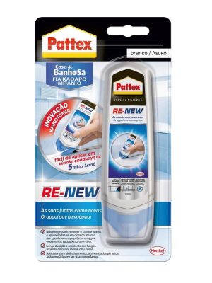 Pattex Re-New Σφραγιστική Σιλικόνη Λευκή 100ml