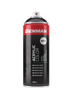 Σπρέι Μαύρο Ματ Benman 400ml 28528