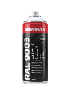 Σπρέι Λευκό Γυαλιστερό Benman 400ml 28629