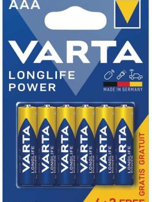 Varta LongLife Power Αλκαλικές Μπαταρίες AAA 1.5V 6τμχ