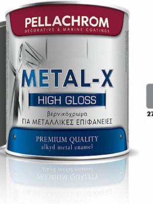 Pellachrom Metal-X Βερνικόχρωμα Αντισκωριακό Σκούρο Γκρι (272) 0,750lt Γυαλιστερό