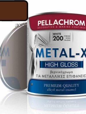 Pellachrom Metal-X Βερνικόχρωμα Αντισκωριακό Καφέ (282) 0,750lt Γυαλιστερό