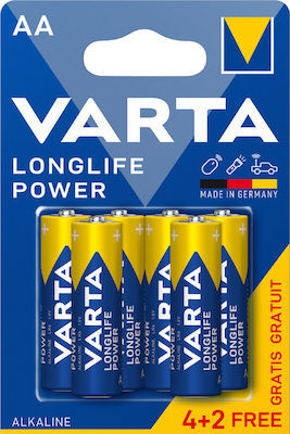 Varta LongLife Power Αλκαλικές Μπαταρίες AA 1.5V 6τμχ