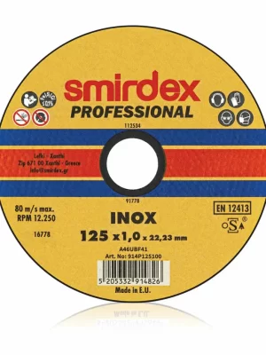 Smirdex Δίσκος Κοπής Inox Professional 115mm